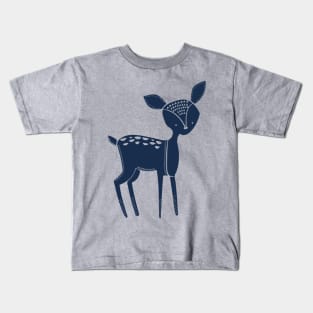 Tribal Woodland Fawn Kids T-Shirt